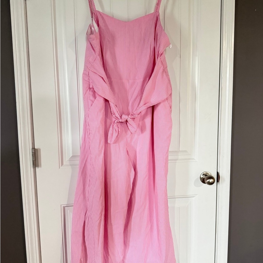 Vineyard Vines Pink Striped pantsuit